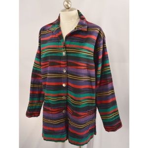 Chico's Design size 3 L XL Southwestern Jacket VTG